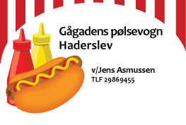 Logo for Gågadens pølsevogn i Haderslev ved Jens Asmussen